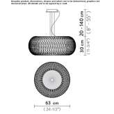 Lentiflex® LED pendant lamp and polycarbonate Inahuaya