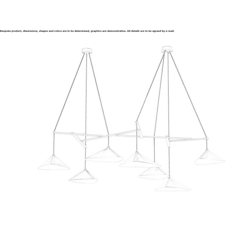 Ręcznie robiona mosiężna lampa wisząca Bangor