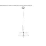 Glass pendant lamp Chella