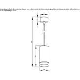 Aluminum LED hanging lamp Sasinci
