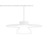 Acoustic LED hanging lamp Sosnowka