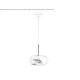 LED hanging lamp made of blown glass Lucama