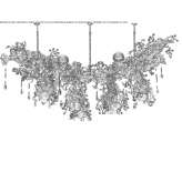 Wrought iron chandelier Rodoc