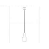 LED hanging lamp handmade of metal Acharnes