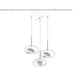 LED hanging lamp made of blown glass Lucama