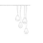 LED hanging lamp Guapiles