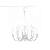 Metal LED chandelier Caudan