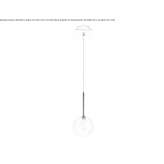 LED hanging lamp made of blown glass Albons