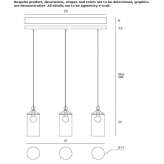 Szklana lampa wisząca Madulari