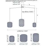 LED hanging lamp Topas