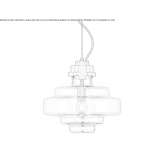 Glass pendant lamp Wykagyl