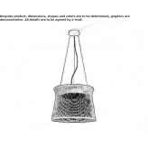Outdoor LED hanging lamp made of synthetic fiber Imamoglu