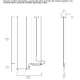 Lampa wisząca LED z akrylu i aluminium Wurzen