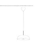 Dimmable glass pendant lamp Berkley