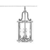 Lampa wisząca z mosiądzu i szkła Arapahoe