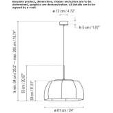 LED hanging lamp with dimmable function Xicotlan