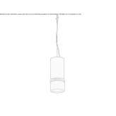 Metal LED hanging lamp Lany