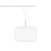 Linen pendant lamp with dimmable function Gerde