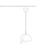 Swivel metal pendant lamp Ohey