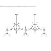 Lampa wisząca z mosiądzu i szkła Arapahoe