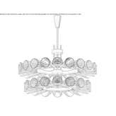 Modern Murano glass chandelier Carianos