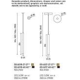 Steel LED hanging lamp Lefkimmi