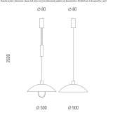 Metalowa lampa wisząca Pianengo