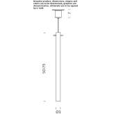 Lampa wisząca ze szkła piaskowanego Kostrena