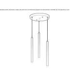 Aluminiowa lampa wisząca LED Faifley