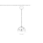 Glass pendant lamp Norcross