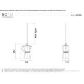 Lampa wisząca LED Cristaly® McColl