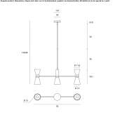 Lampa wisząca z malowanego metalu Arrubal