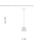 Aluminum LED hanging lamp Cuntis