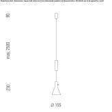 Metalowa lampa wisząca LED Neves