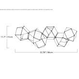 Metal LED hanging lamp Mielan