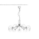 Glass pendant lamp Ockelbo