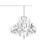 LED chandelier made of Murano glass Floriana