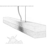 Dimmable LED hanging lamp (length 122 cm) Ahtopol