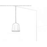 Aluminum LED hanging lamp Ostrov