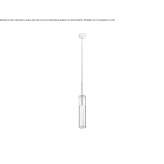 Lampa wisząca LED ze szkła borokrzemowego Maripa