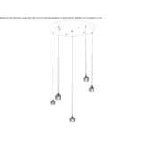 Crystal LED hanging lamp Lomantan