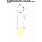 Obrotowa aluminiowa lampa wisząca LED Korfez