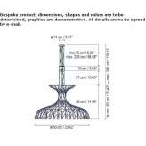 Wooden LED hanging lamp Reze