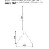 Aluminiowa lampa wisząca LED Serdanu