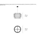 Ręcznie robiona lampa wisząca z forniru drewnianego Wawa