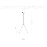Aluminum LED hanging lamp Canby