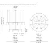 Metal LED hanging lamp Itapevi