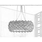 Pendant lamp with crystals Moorooka