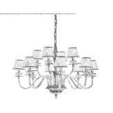 LED fabric and Murano glass chandelier Ebejico