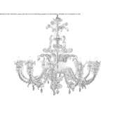 LED chandelier made of Murano glass Munteni